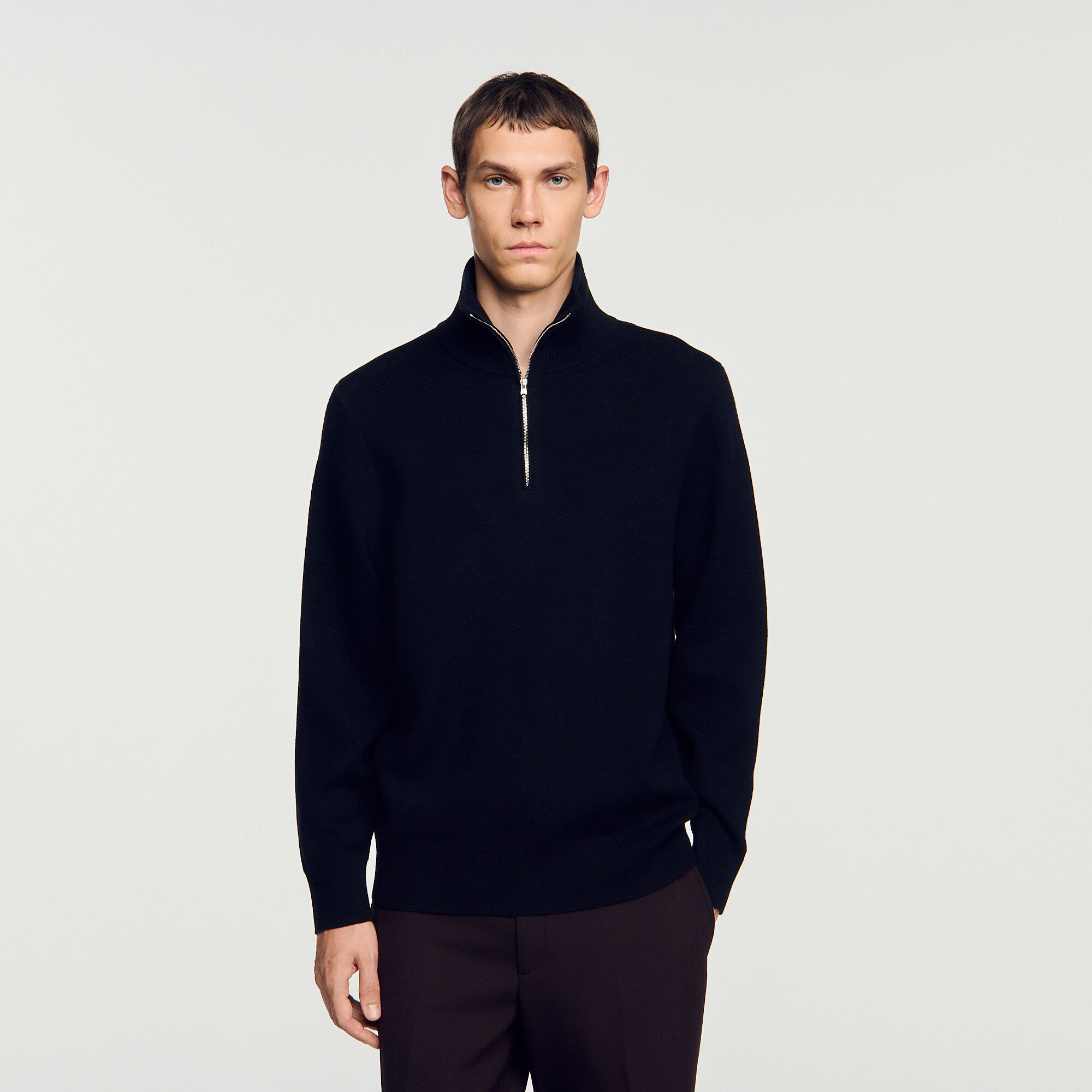 Maglione boxy a collo alto - Mixte | Sandro