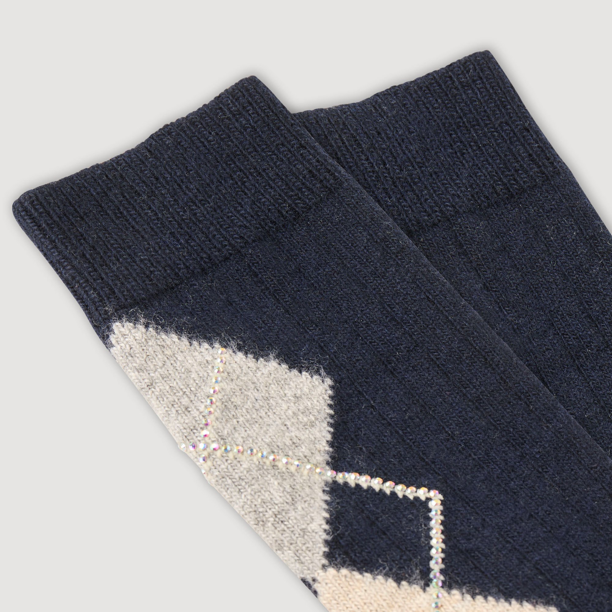 Calzini a rombi con strass