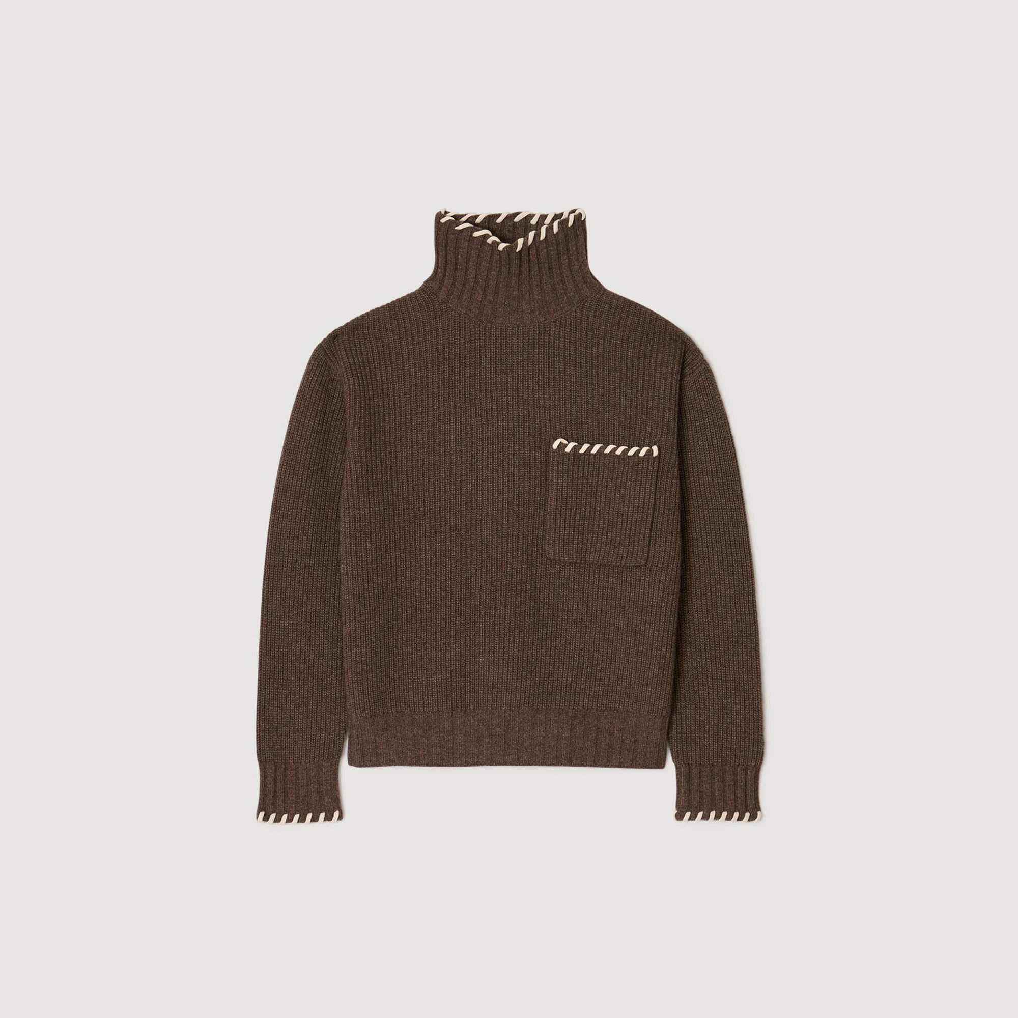 Maglione ampio con collo alto