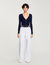 Cardigan in maglia a coste