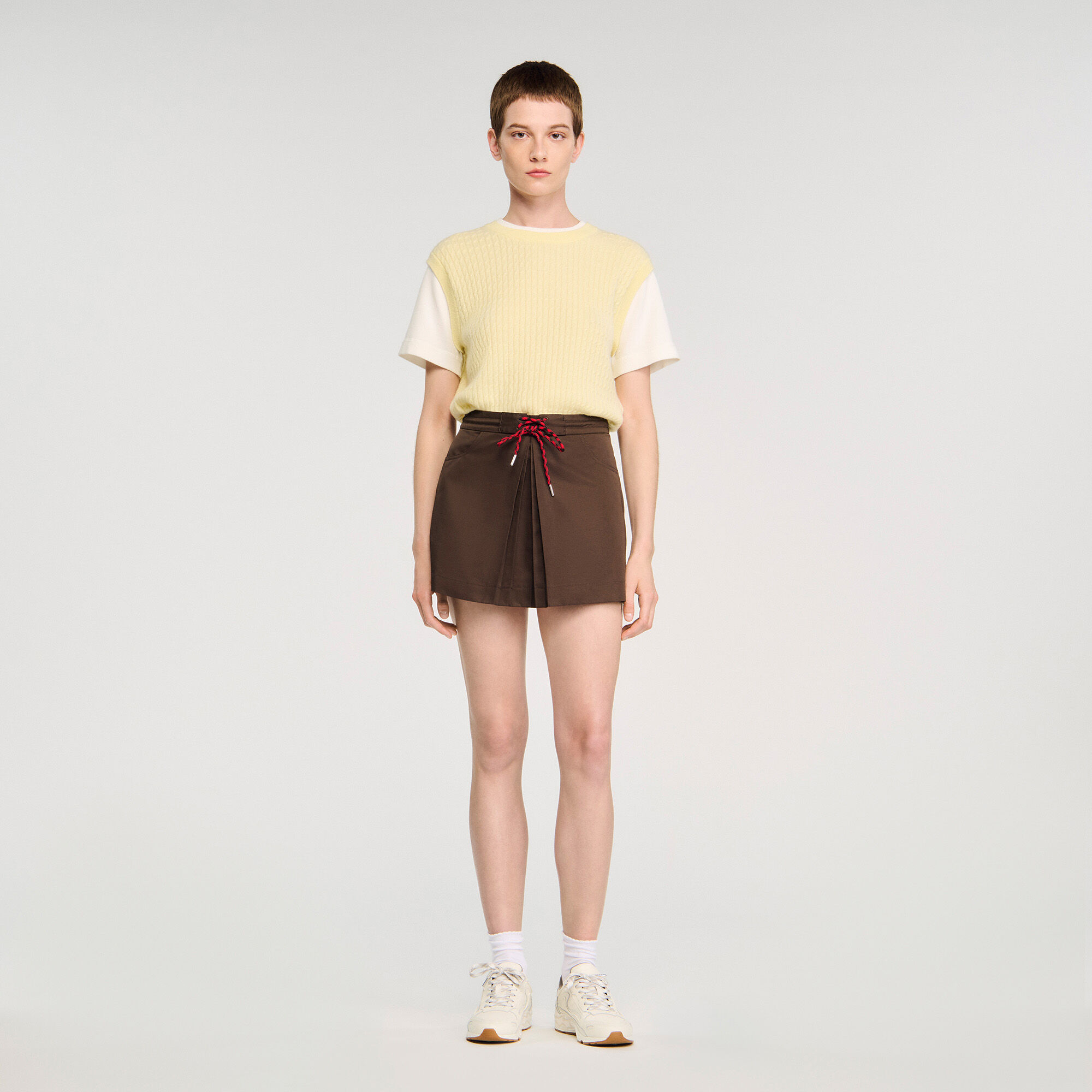 Skorts a pieghe