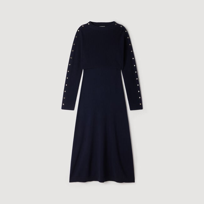 Abito lungo in maglia 2 in 1 - Donna | Sandro