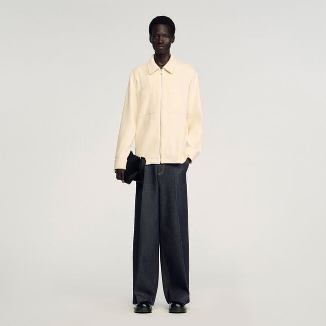 Overshirt in velluto a coste