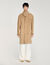 Cappotto lungo in pelle con cintura