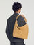 Hobo bag in crosta con zip
