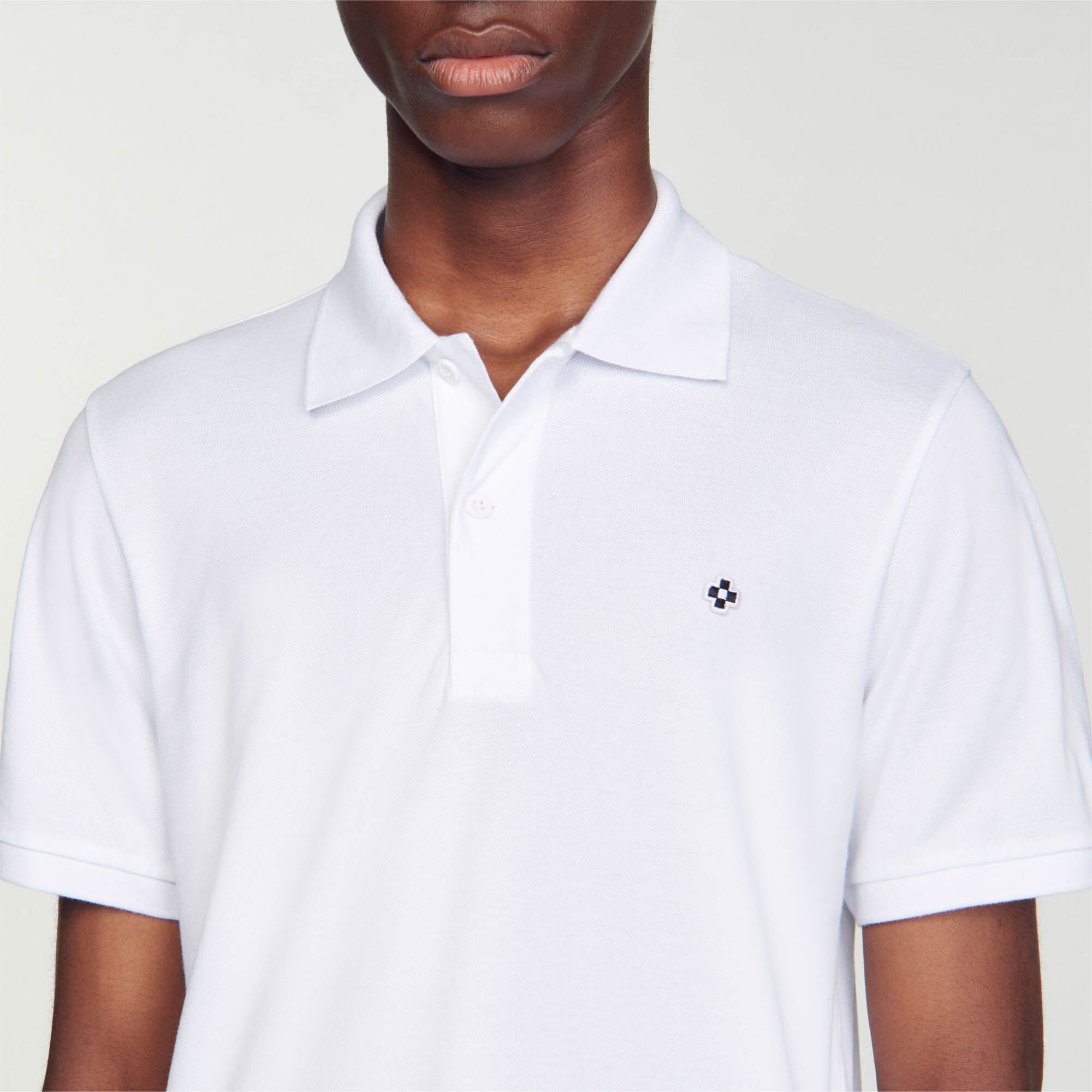 Polo con applicazione Square Cross
