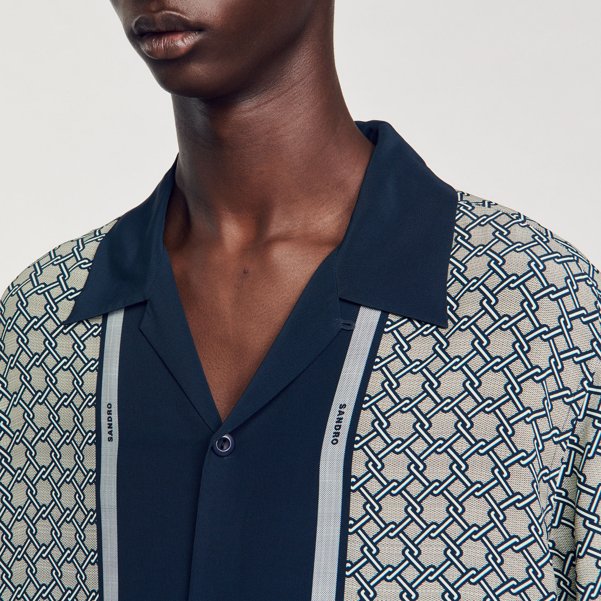 Camicia a maniche corte con stampa
