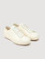 Sneakers basse in crosta di pelle