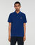 Polo con logo in pelle