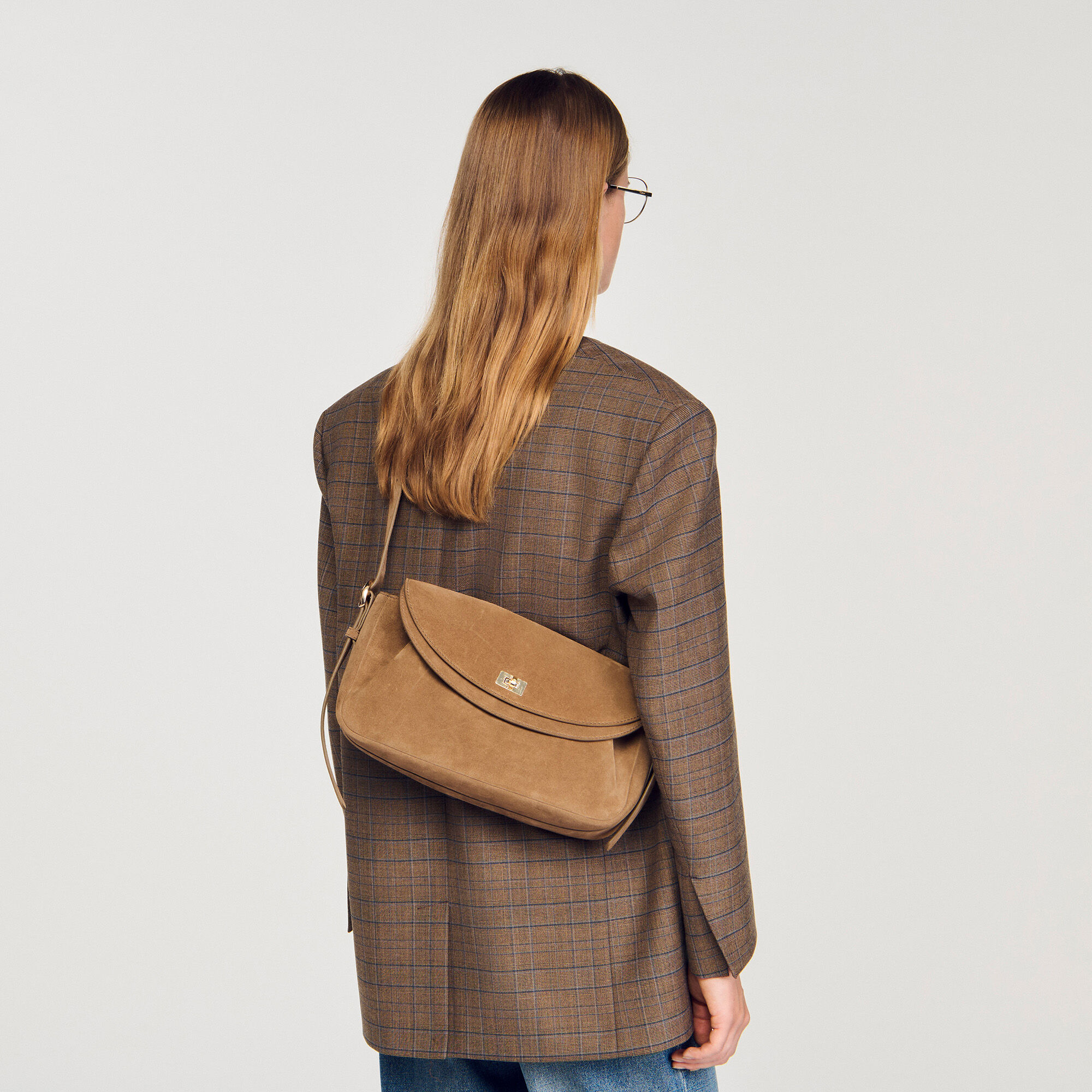 Borsa in pelle scamosciata Le Mambo