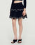 Gonna pattinatrice velluto e perle - Donna | Sandro
