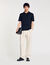 Polo in maglia con colletto con zip