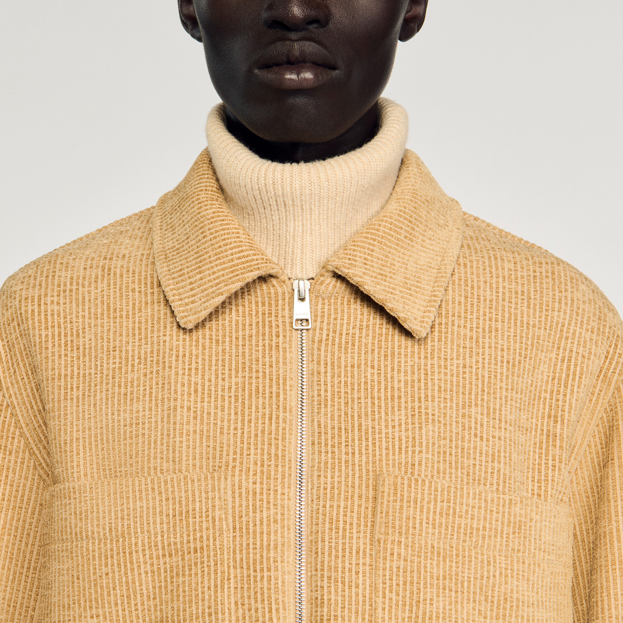 Overshirt in velluto a coste