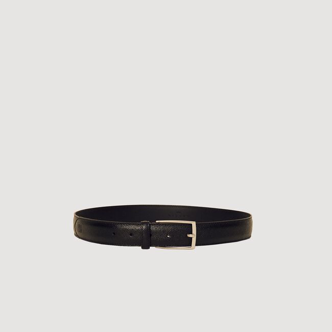 Cintura in pelle crosta saffiano