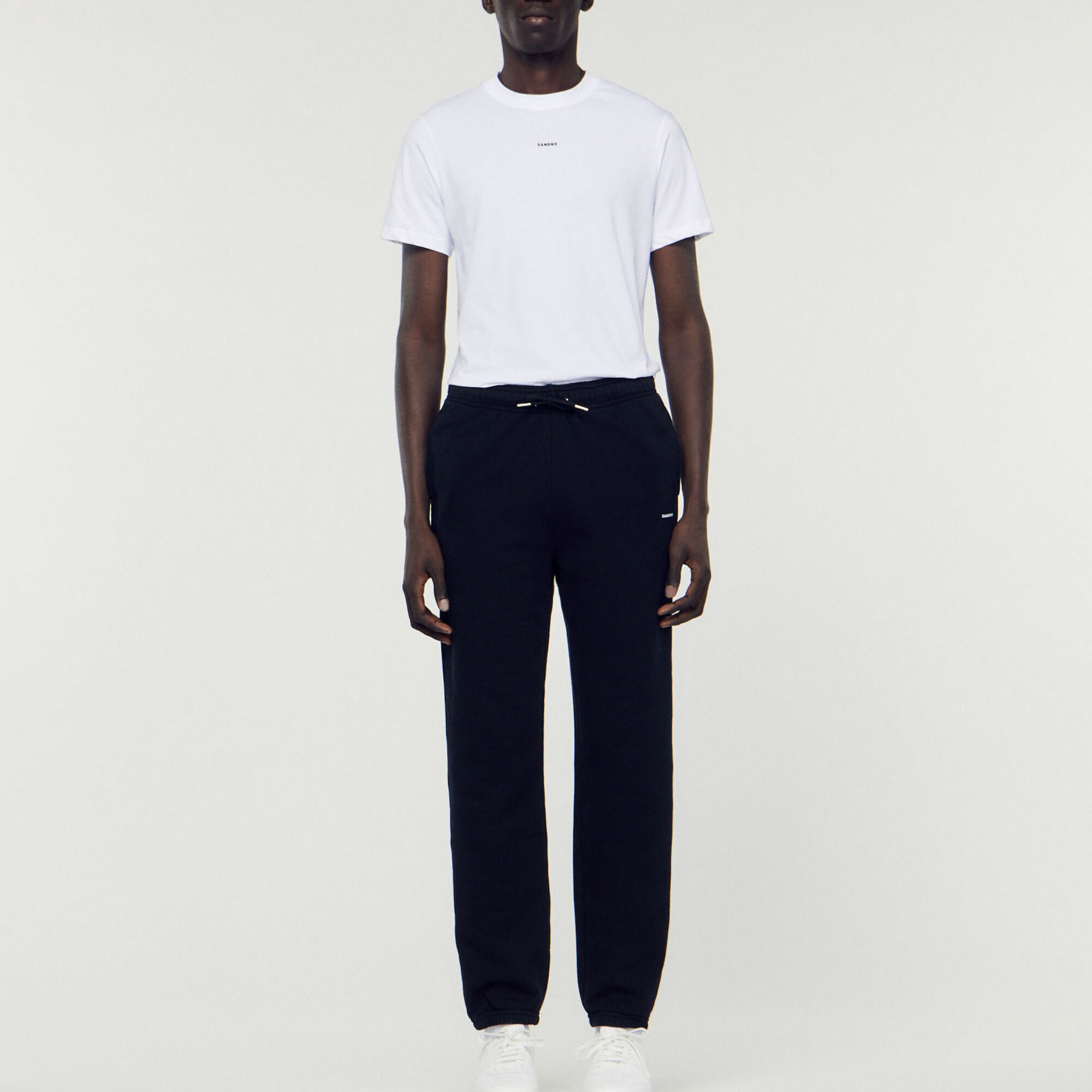 Pantaloni da jogging felpati ricamati