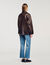 Giubbotto oversize borchiato in pelle