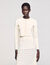 Cardigan corto con perline