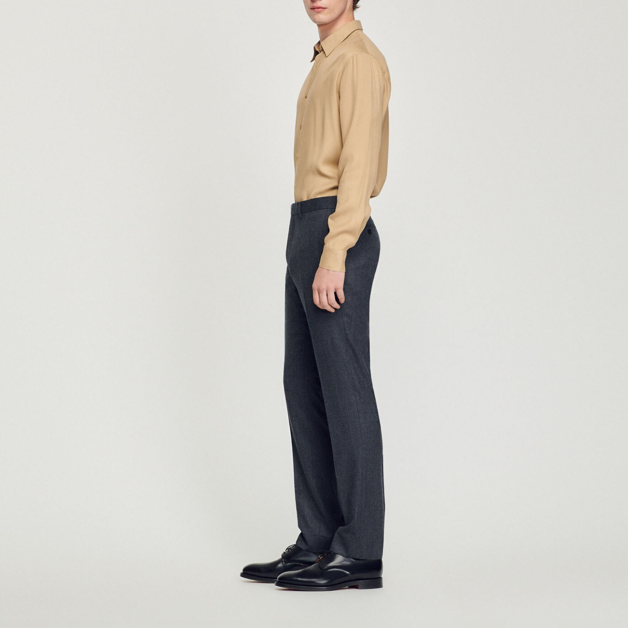 Pantaloni da completo in flanella