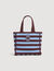 Borsa in crochet a righe