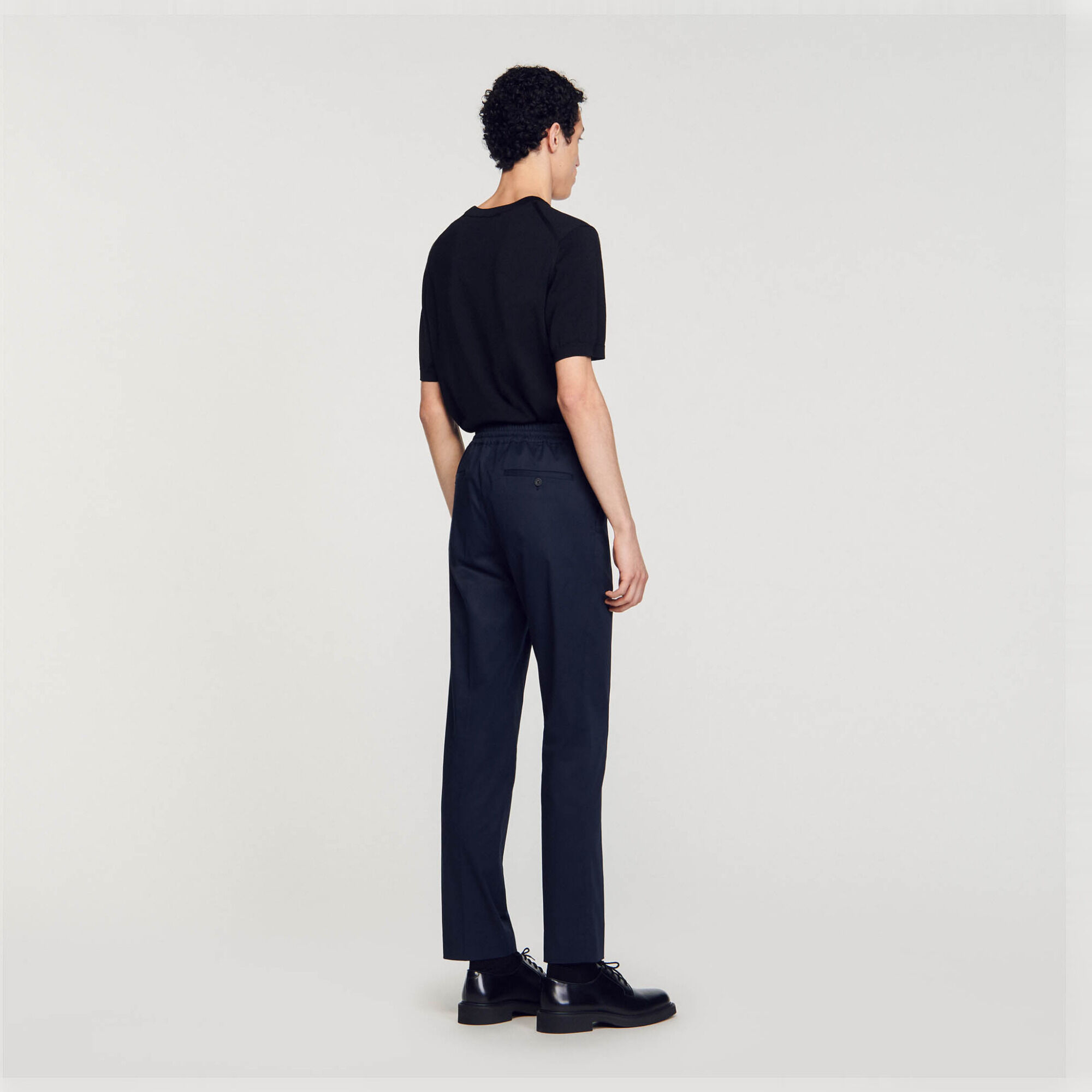 Pantaloni dritti elasticizzati