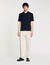 Polo in maglia con colletto con zip