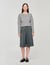 Cardigan con cuciture a contrasto