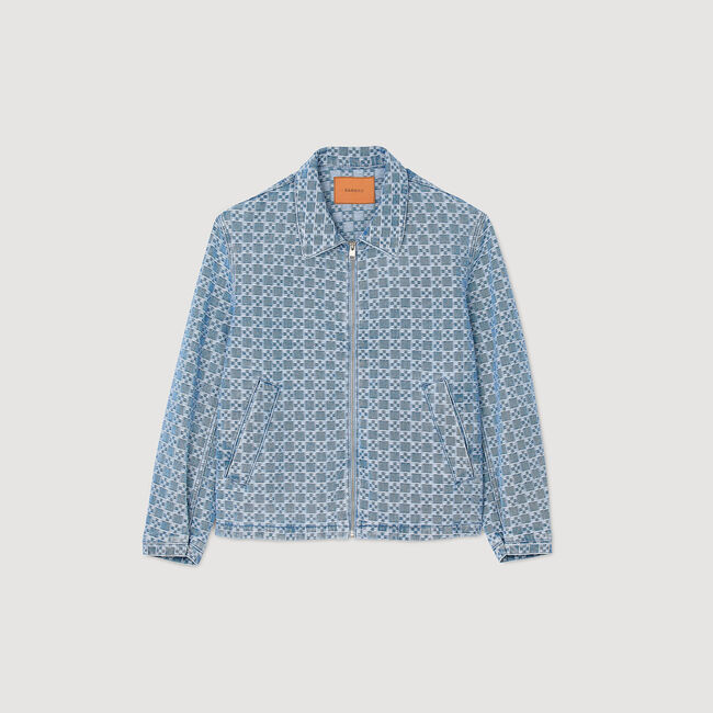 Giacca in jeans square cross