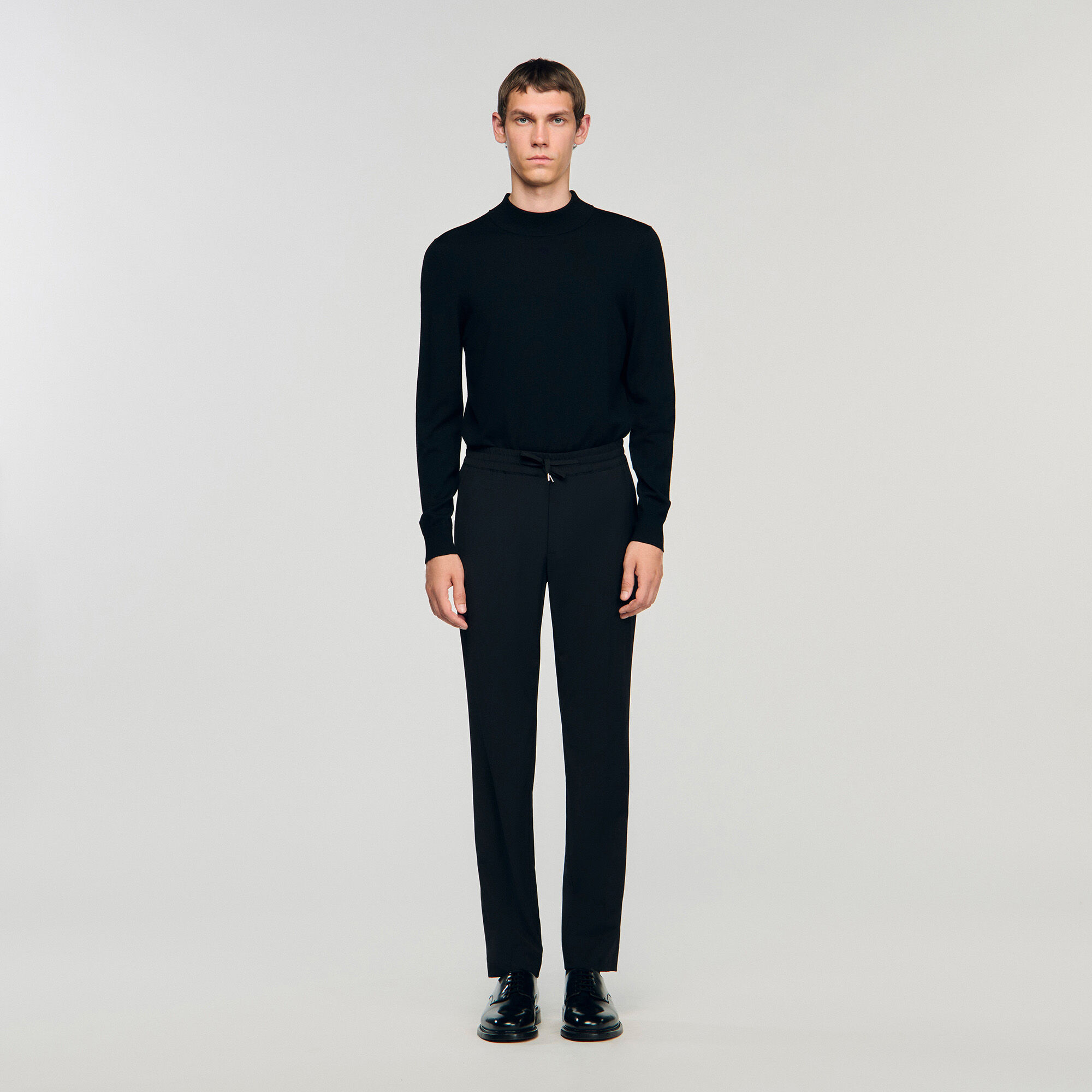 Pantaloni dritti elasticizzati