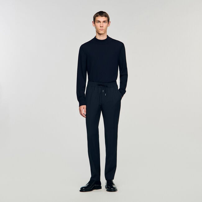 Pantaloni dritti elasticizzati