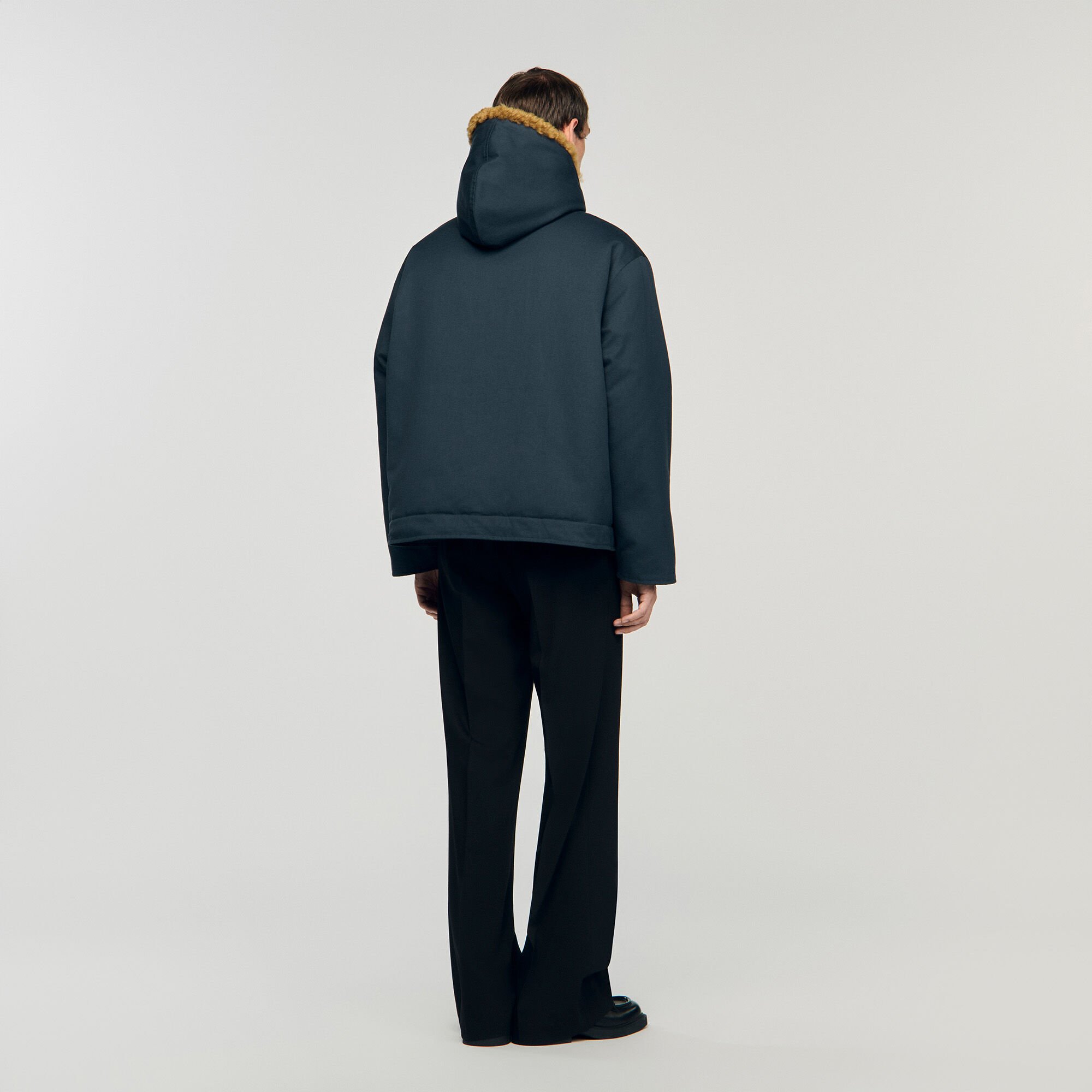 Parka in cotone con cappuccio
