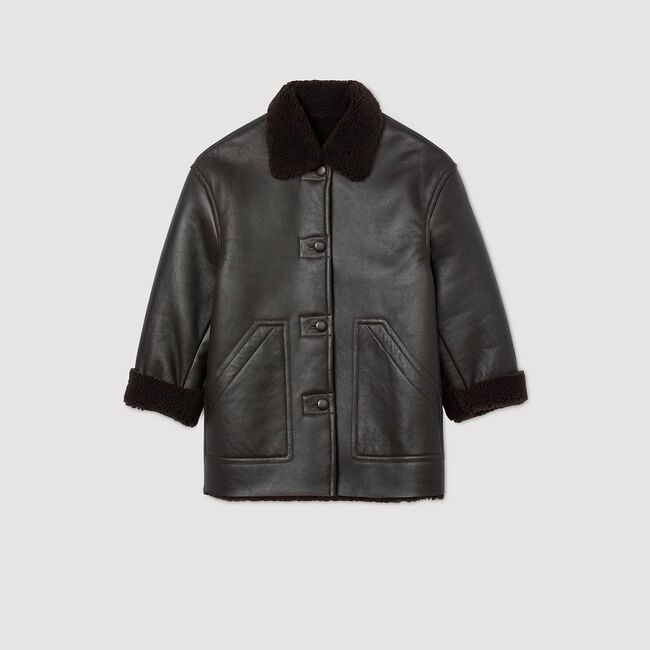 Cappotto in scamosciato