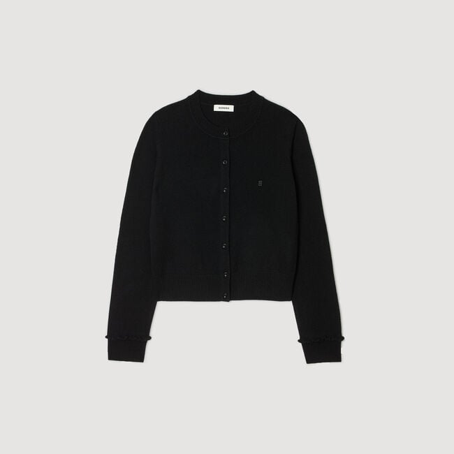 Cardigan con volant