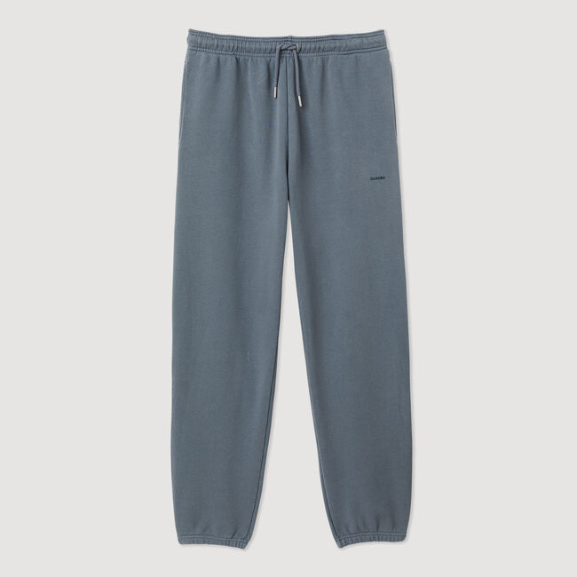 Pantaloni da jogging felpati ricamati
