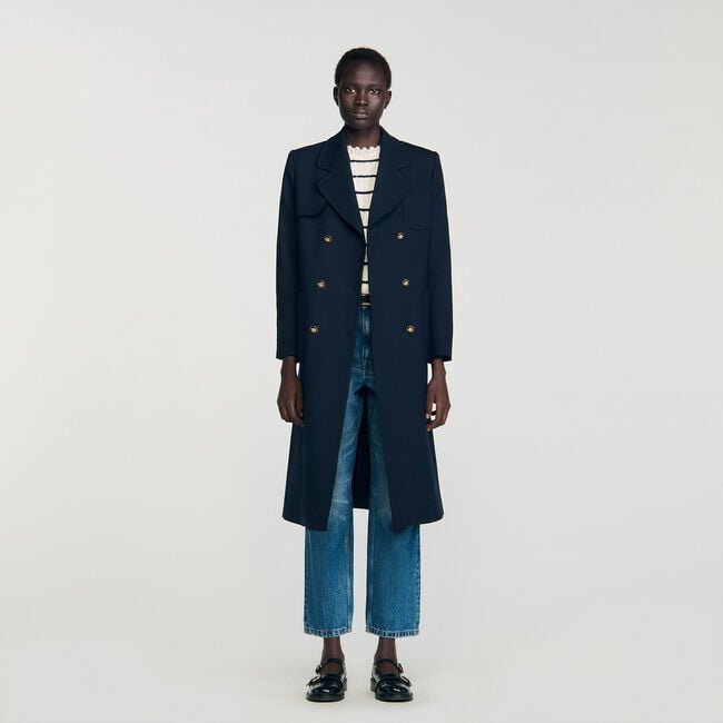 Cappotto lungo doppiopetto