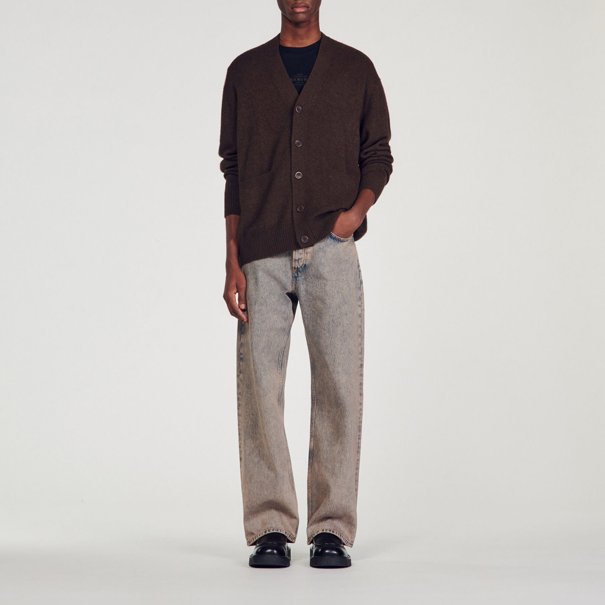 Cardigan in yak