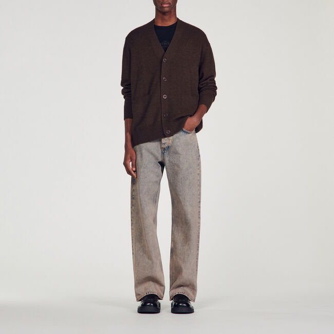 Cardigan in yak