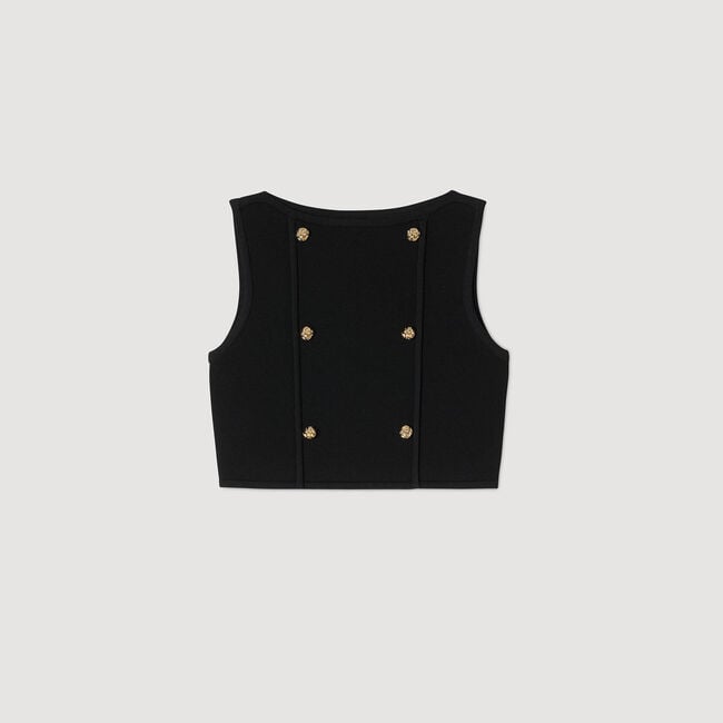 Top corto in maglia