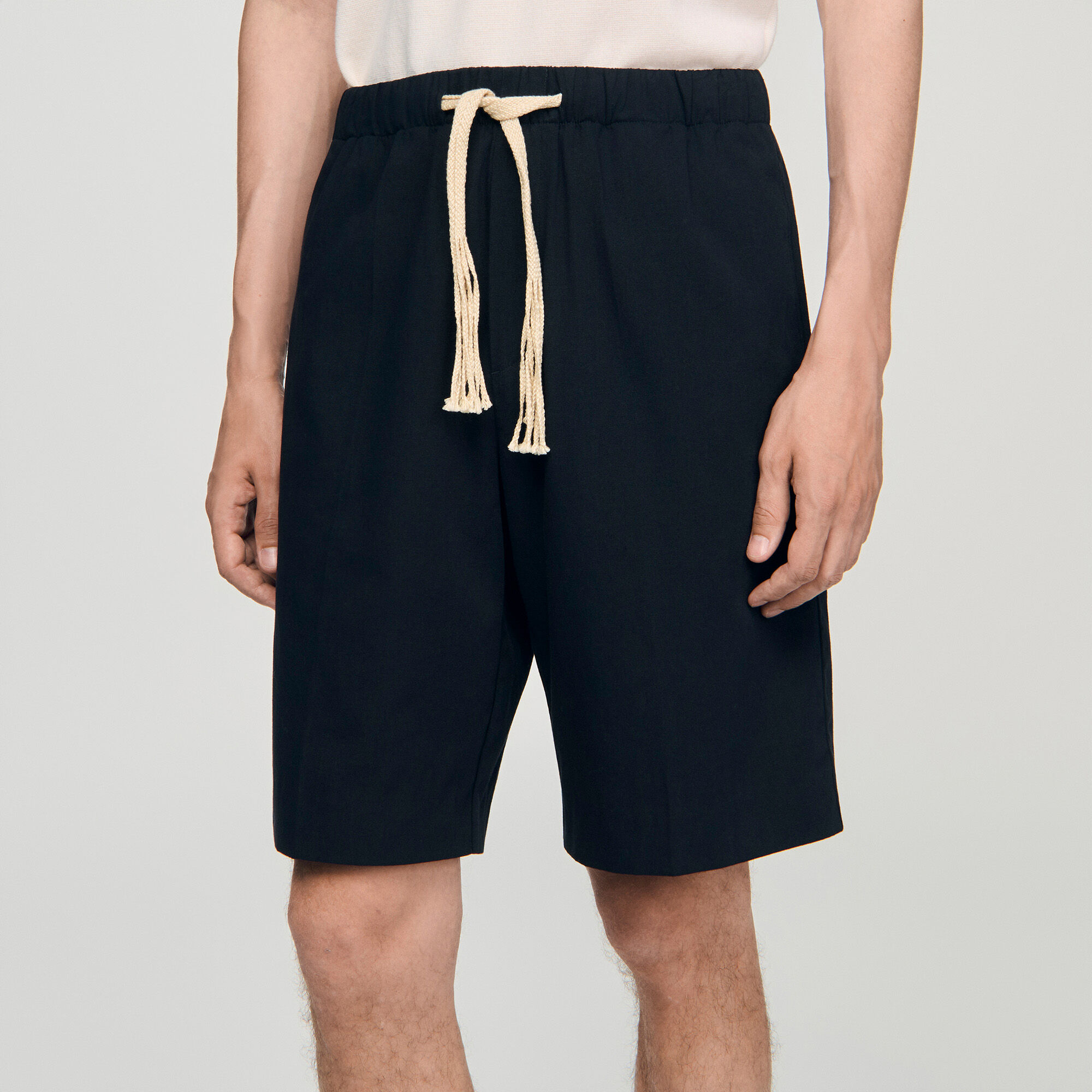 Shorts in cotone con vita elasticizzata
