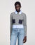 Maglione corto in lana e cashmere