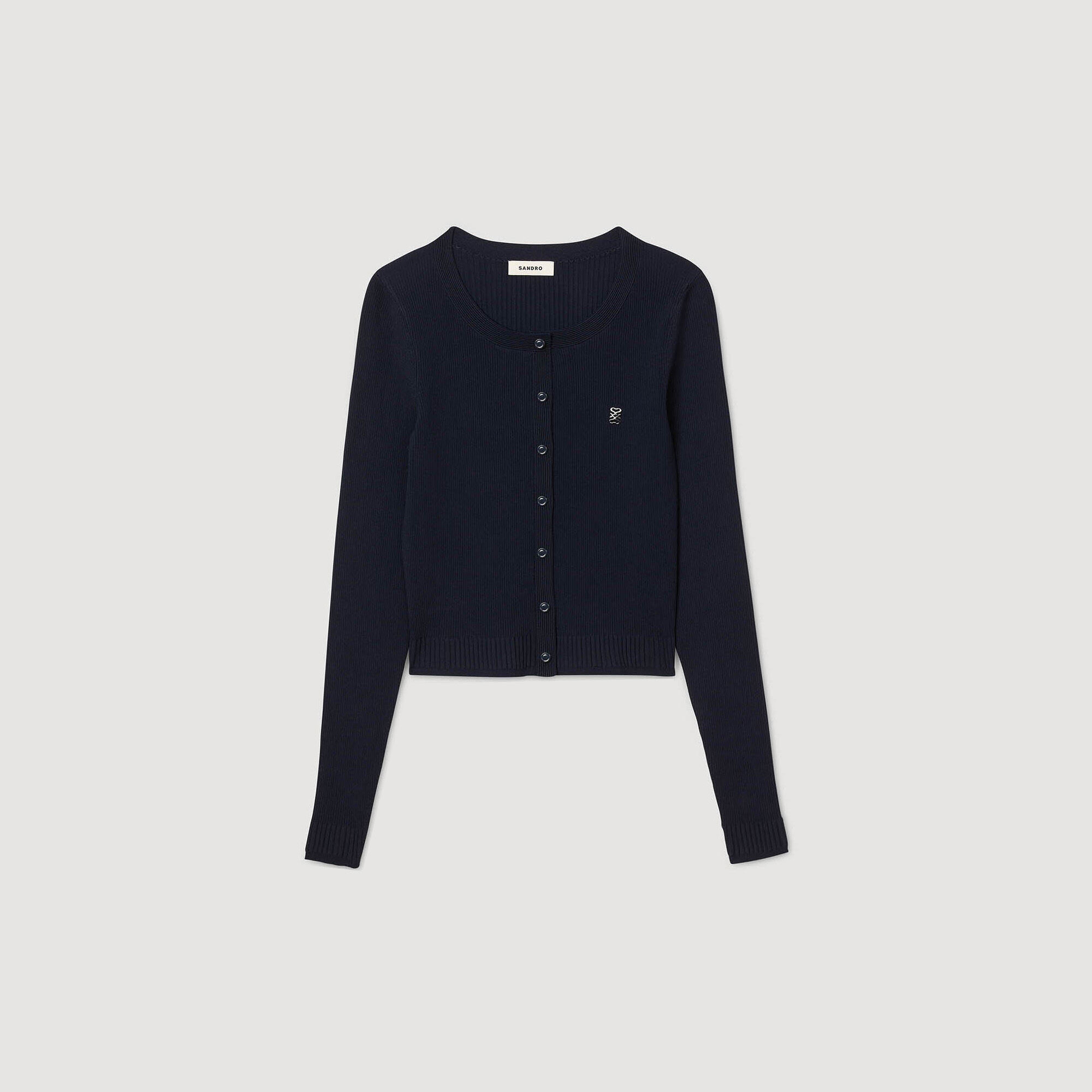 Cardigan in maglia fine