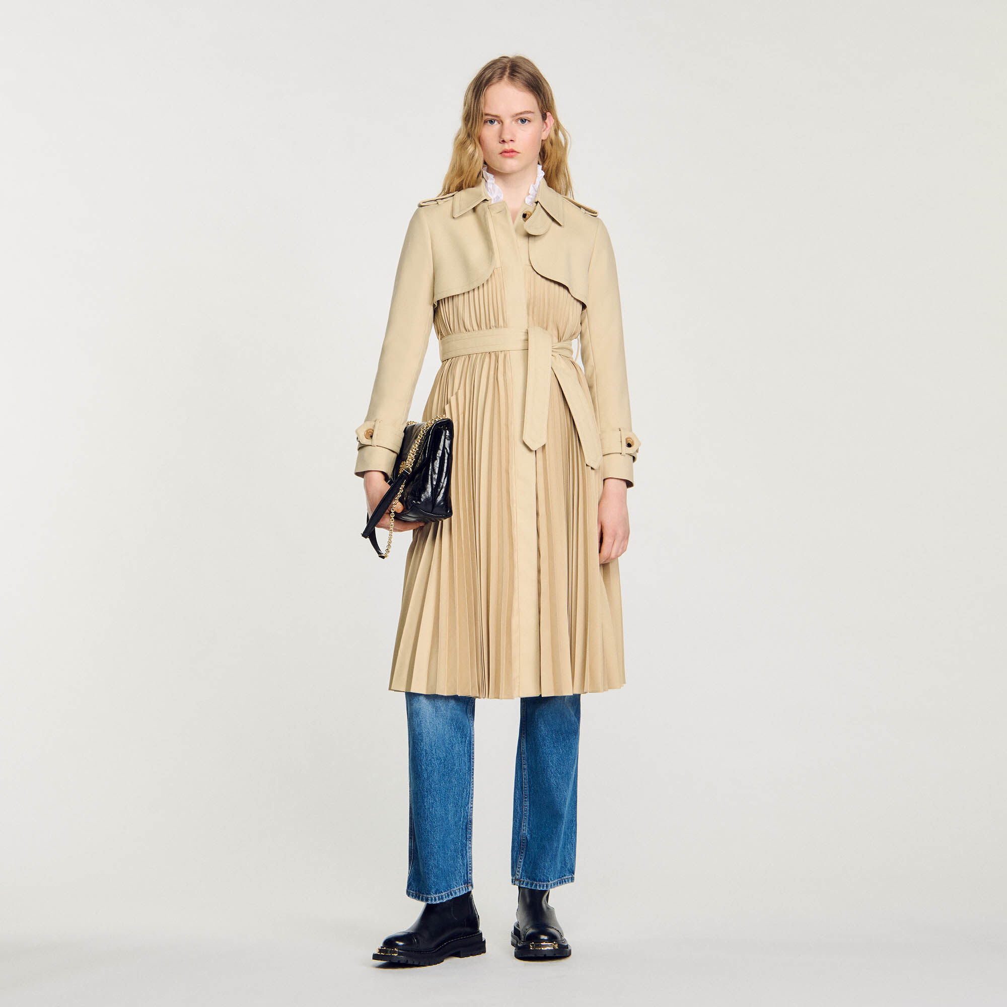 Cappotti beige da donna Sandro Paris