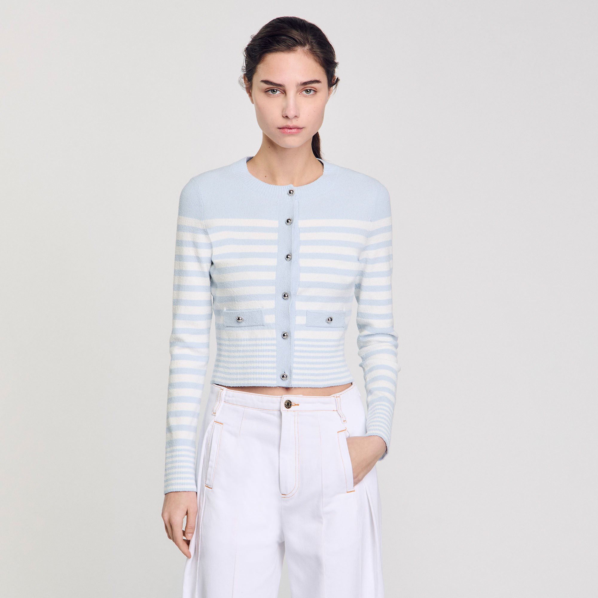 Cardigan a righe