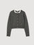 Cardigan colletto volant rimovibile
