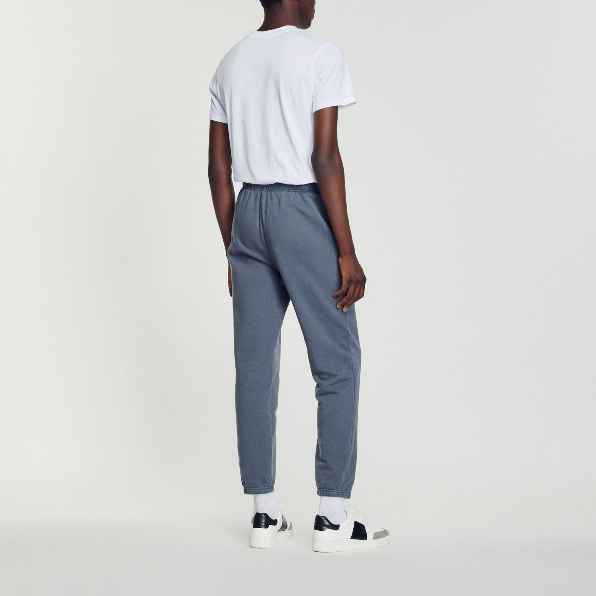 Pantaloni da jogging felpati ricamati