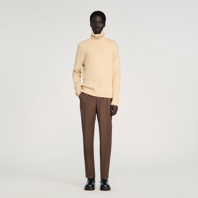 Pantaloni dritti elasticizzati