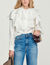 Camicia in seta con volant