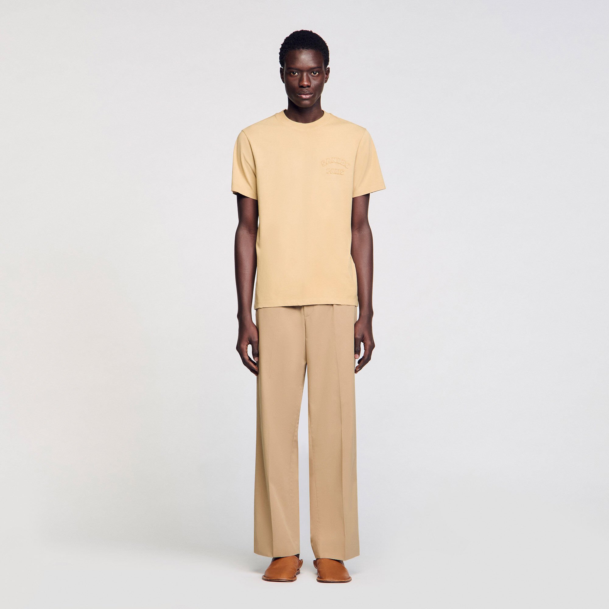 T-shirt con effetto usato