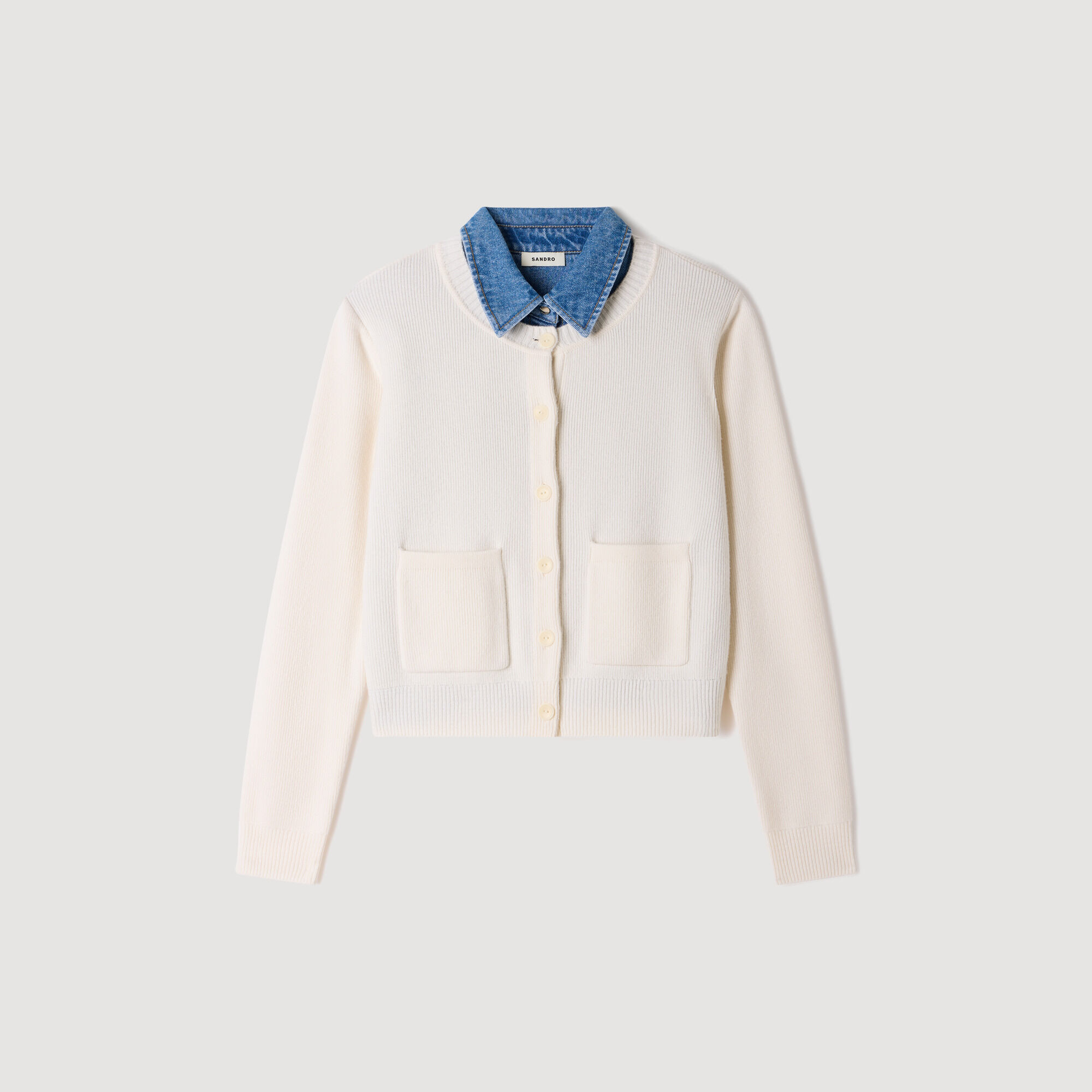Cardigan effetto 2 in 1 - Donna | Sandro