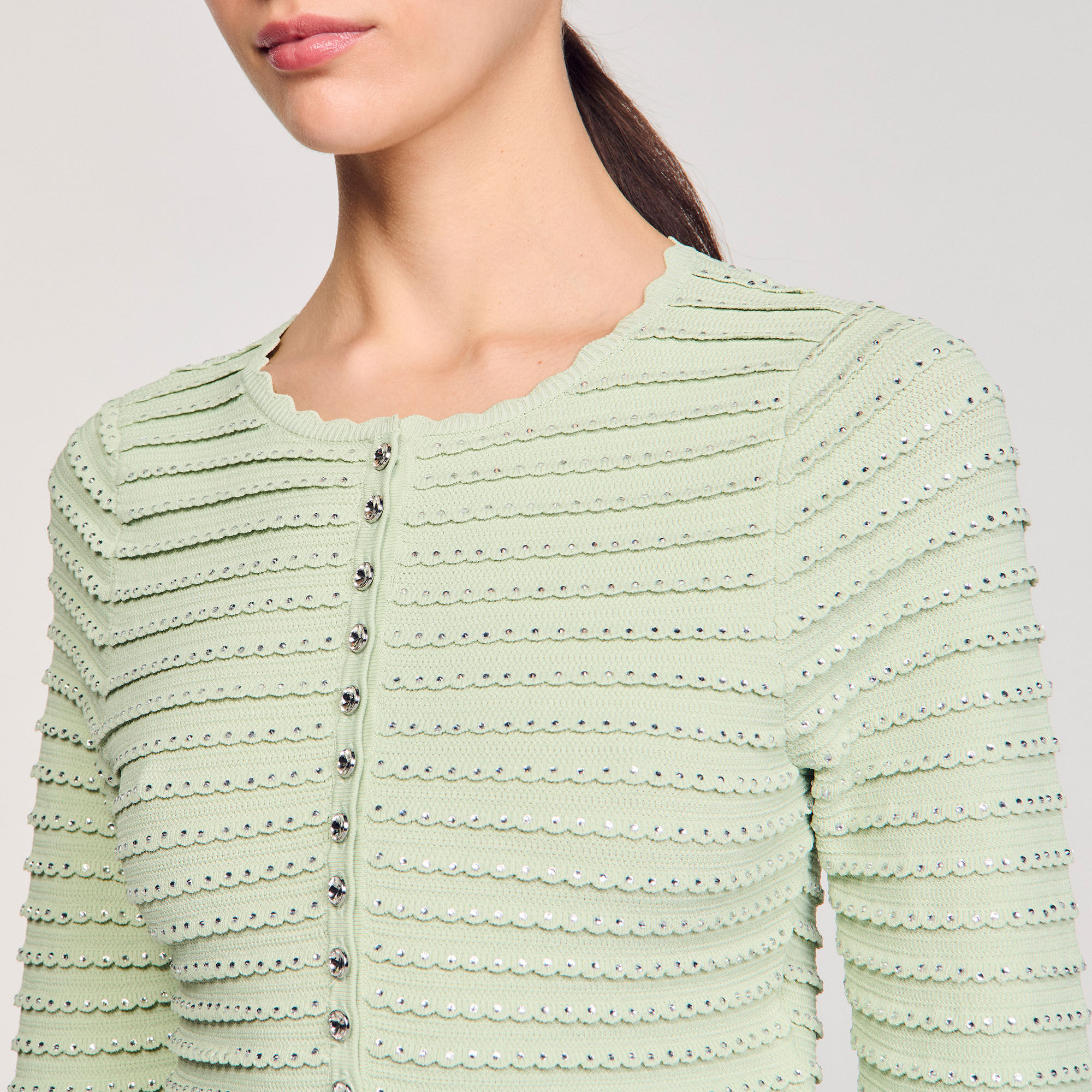 Cardigan glitterato