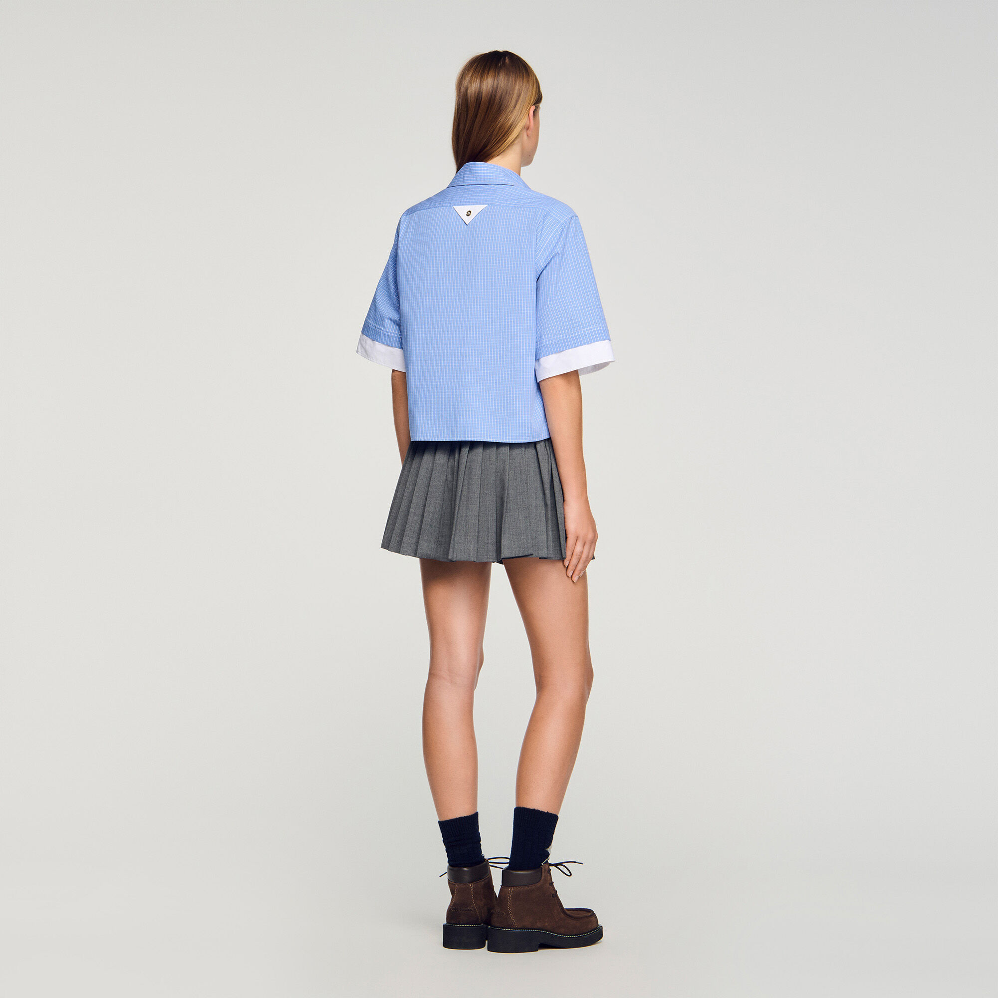 Camicia a quadri oversize